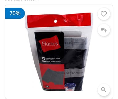 Chedraui: Bóxers tipo brief de corte regular para niño de la marca Hanes en talla chica vienen en una presentación de 2 piezas - Chedraui