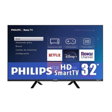 Walmart: TV Philips 32 Pulgadas HD Roku LED 32PFL6654/F8C - Walmart