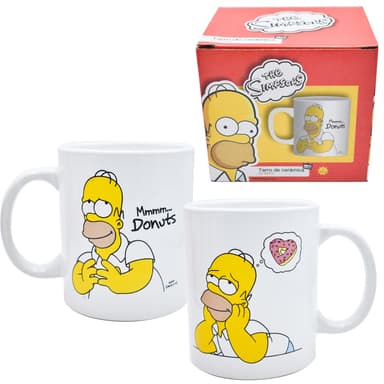 Amazon: FUNKIDS 1729-58 Tarro de Cerámica, Taza para café con diseño de los Simpsons con Caja de Regalo, 1 pieza - Amazon