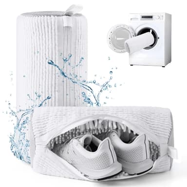 Amazon: Grande Bolsas Lavar Tenis Lavadora, 20000+ Fibras de Chenilla Largas | 360°Limpieza Profunda - Amazon