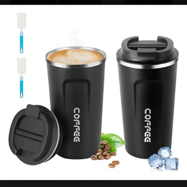 Mercado Libre: 2 piezas termo café acero inoxidable + cepillos - Mercado Libre
