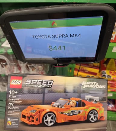 Bodega Aurrera: LEGO Toyota Supra MK4 - Bodega Aurrera