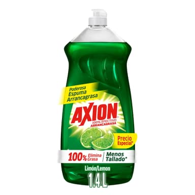 Amazon: Axion Lavatrastes Líquido Limón 1.4 Lt | con Planea y Ahorra | $39 c/u comprando 10PZ - Amazon