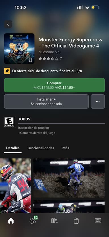 Xbox: Monster energy 4 - Xbox