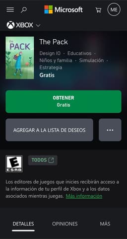 Xbox Gratis "The Pack"