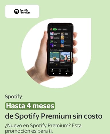 Walmart Beneficios | Spotify Premium 4 meses sin costo - Spotify