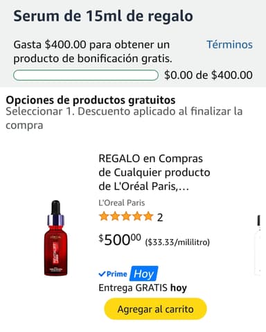 Amazon: Gasta $400.00 para obtener un producto de bonificación gratis. ||| PRODUCTOS MAYBELLINE - Amazon