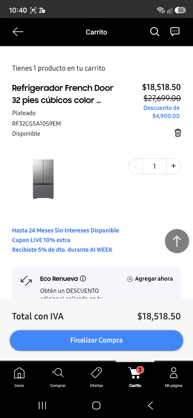 Samsung Store: Refrigerador Samsung 32 ft - Samsung Store