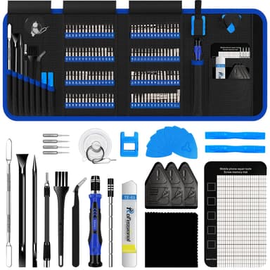 Amazon: KIROGILY Juego de Destornilladores 150 en 1, Kit de Desarmadores para PC, Desarmadores de Precisión Kit (Azul) - Amazon