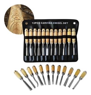 Mercado Libre: Kit Cincel Formon Madera Gubia Carpintero Tallado Herramienta para Carpenteria Juego 12pzs - Mercado Libre