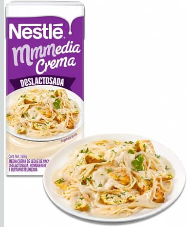 Amazon: Nestle Media Crema Deslactosada, 190 g - Amazon