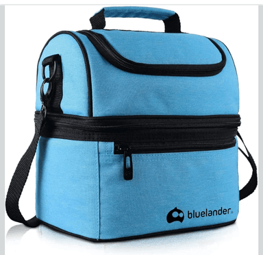 Amazon: Bluelander Lonchera Portátil para Adulto, Dos Pisos Aislamiento Térmico - Amazon