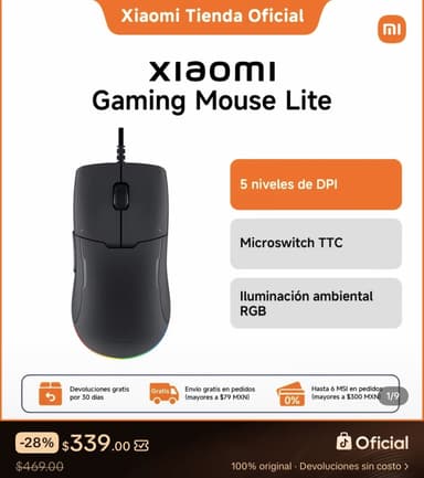 TikTok Shop: Mouse Gaming Xiaomi BBB 1ms 1000Hz (el sucesor el g203) - TikTok Shop