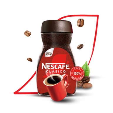 Amazon: Nescafé Clásico Café 100% Puro Soluble Frasco de 200g (comprando 10 con planea y ahorra) - Amazon