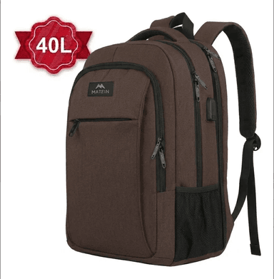 Mercado Libre Mochila de viaje, puertos USB, impermeable, 40L, laptop - Mercado Libre
