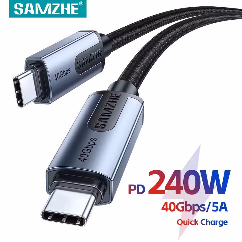 AliExpress: Cable usbc SAMZHE 40 Gbps (sección monedas) - AliExpress
