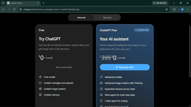 Chatgpt Plus gratis por 1 mes (cuentas nuevas)