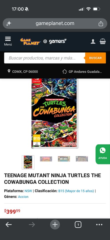 Game Planet: TMNT Tortugas Ninja Cowabunga Collection Switch - Game Planet