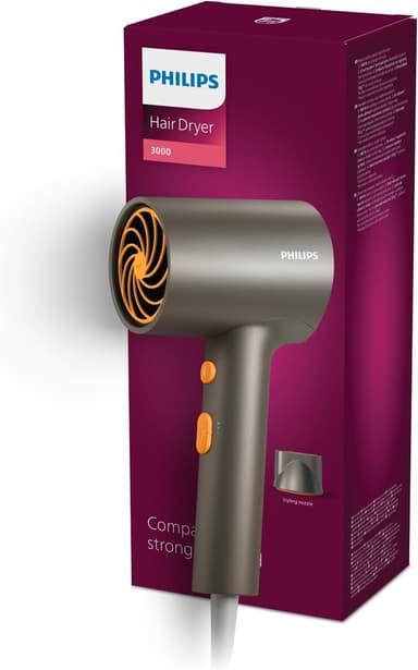 Amazon: Philips Secadora de Cabello 3000, con Tecnología ThermoProtect - Amazon