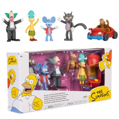 Amazon: The Simpsons JAKKS Pacific Multipack de Figuras 2.5″ Krusty The Clown Show – Set Coleccionable - Amazon