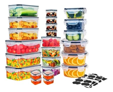 Mercado Libre: Recipientes 24 Pz Herméticos De Almacenamiento De Cocina - Mercado Libre