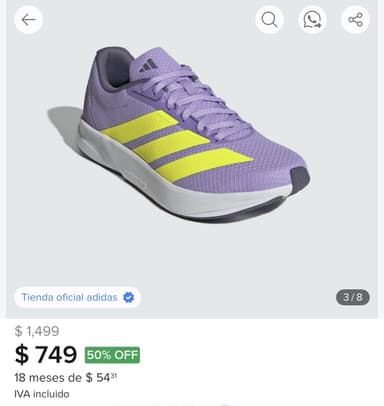 Mercado Libre: Tenis adidas Running Dropset Control Mujer Violeta - Mercado Libre