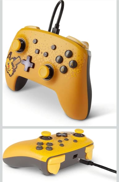 Amazon: PowerA Control Mejorado Alámbrico para Nintendo Switch - Pokémon: Pixel Pikachu - Amazon