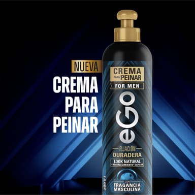 AMAZON: eGo Crema para Peinar Fijación Duradera con Fragancia Masculina. Ideal para Look Natural y Cabello Fuerte, 300 ml - Amazon