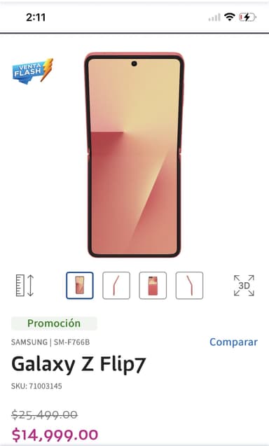 Telcel: Samsung Galaxy z flip7 - Telcel